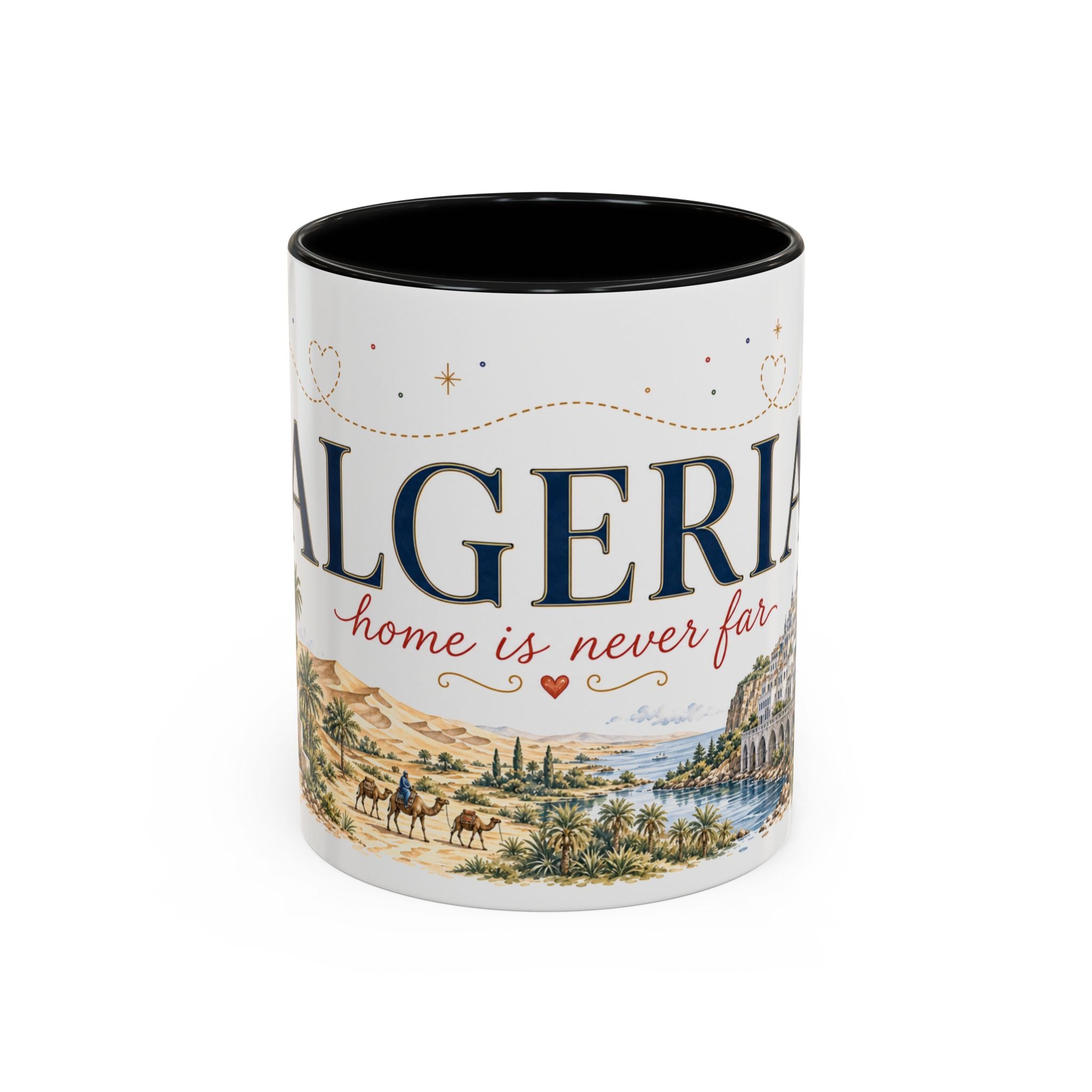 Algeria Home Country Mug | Moving Away Gift | Long Distance Friendship | 11 oz 15 oz Accent Mug