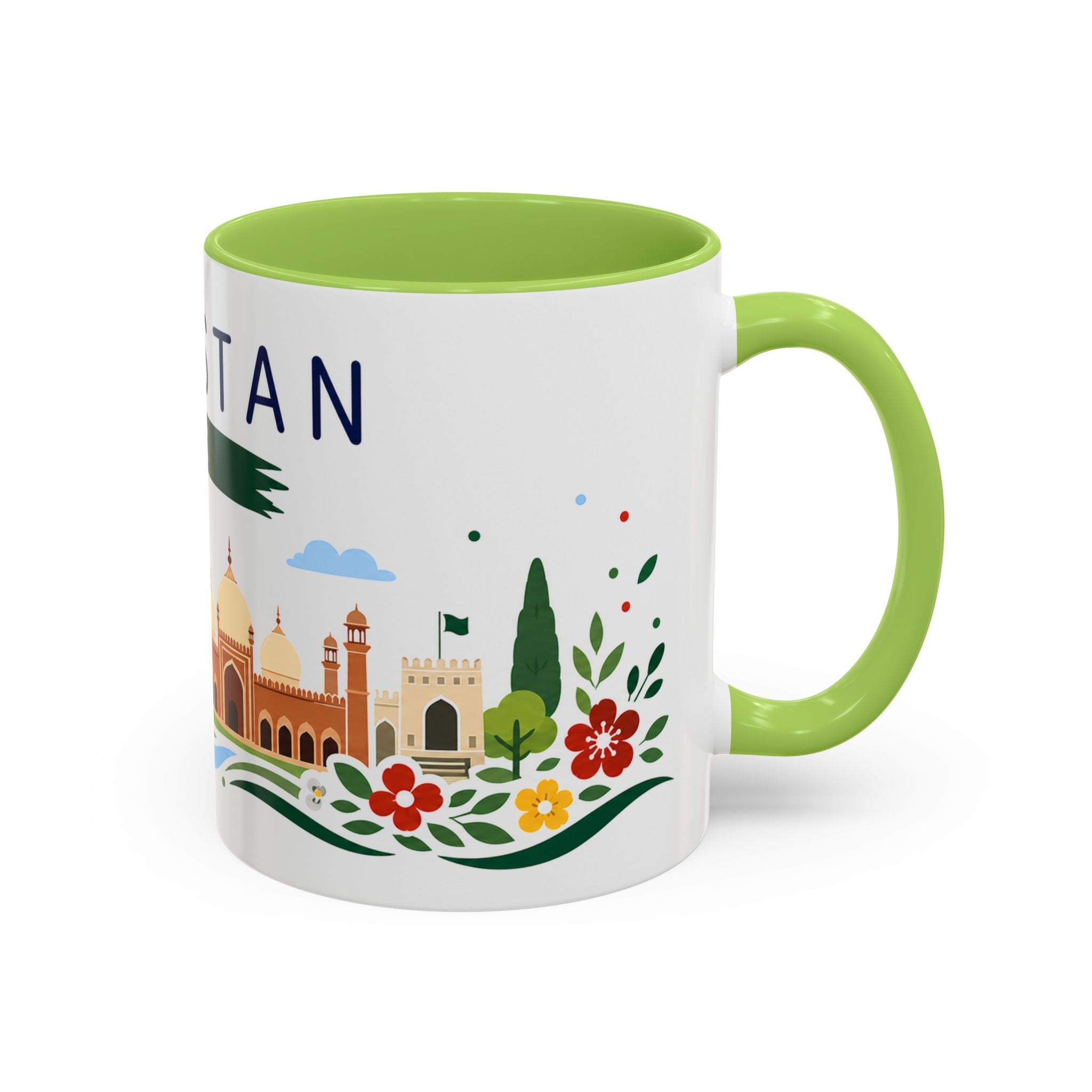 Pakistan Coffee Mug | Travel Souvenir Accent Mug | Country Gift Ceramic Cup 11oz 15oz