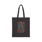 Goethe Quote Tote Bag | Colorful Canvas Bag | Positive Literary Gift