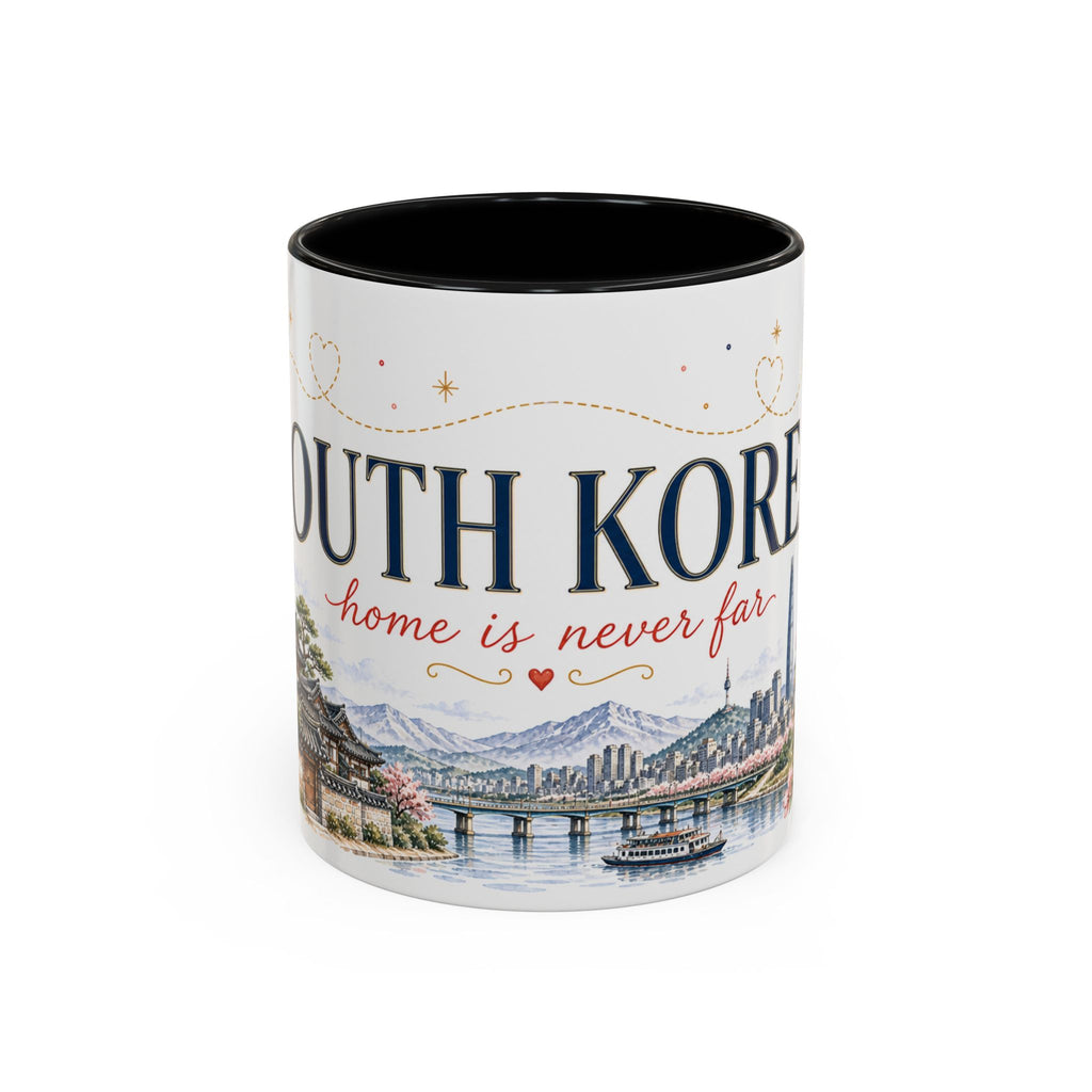 South Korea Home Country Mug | Moving Away Gift | Long Distance Friendship | 11 oz 15 oz Accent Mug