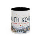 South Korea Home Country Mug | Moving Away Gift | Long Distance Friendship | 11 oz 15 oz Accent Mug