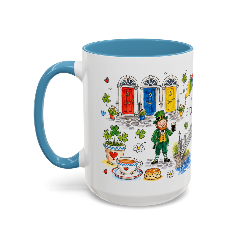 Dublin Travel Mug | European City Souvenir Accent Coffee Mug | 11oz 15oz Ceramic Cup