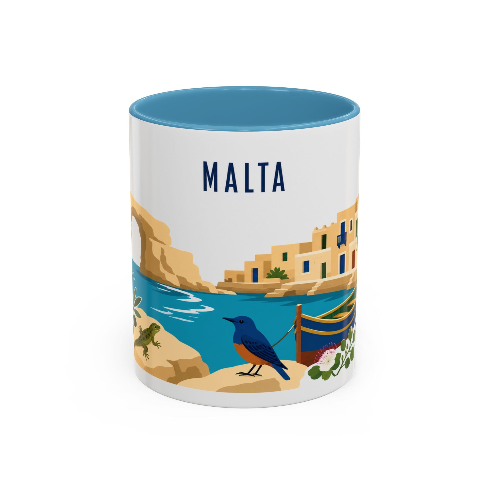 Malta Coffee Mug | Travel Souvenir Accent Mug | Country Gift Ceramic Cup 11oz 15oz