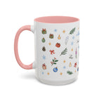 Denali National Park Christmas Mug | Watercolor Travel Souvenir | Holiday Gift | Accent Ceramic Coffee Cup 11oz 15oz