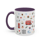London Christmas Mug | Watercolor City Souvenir, Travel Memories, Ceramic Coffee Cup