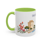 Thessaloniki Coffee Mug | Greece Travel Souvenir | Porcelain Decal City Gift | 11oz 15oz Accent Mug