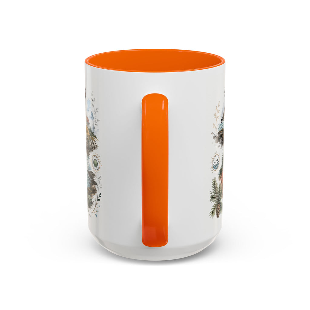 Bay of Fundy Mug, Canada Travel Souvenir, Bucket List Gift, Accent Ceramic Coffee Mug 11oz 15oz