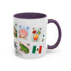 Cancun Coffee Mug | Postage Stamp Collage Mug | Travel Souvenir Accent Cup 11oz 15oz