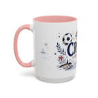 Croatia Soccer Coffee Mug | World Cup Fan Gift | Accent Color Ceramic 11oz 15oz Match Day Cup