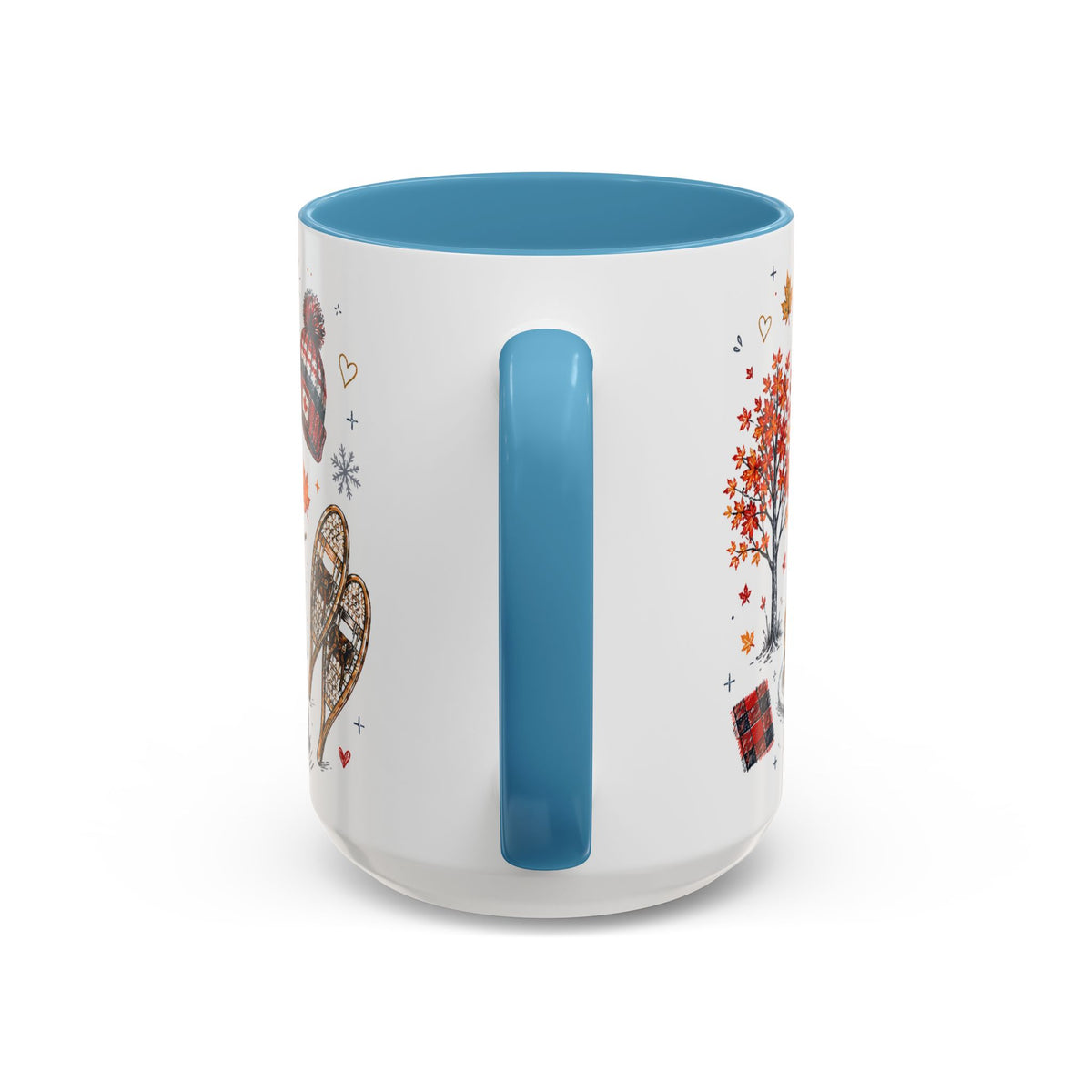 Maple Leaf Forever Coffee Mug | Canadian Pride Gift | Accent Color Ceramic 11oz 15oz