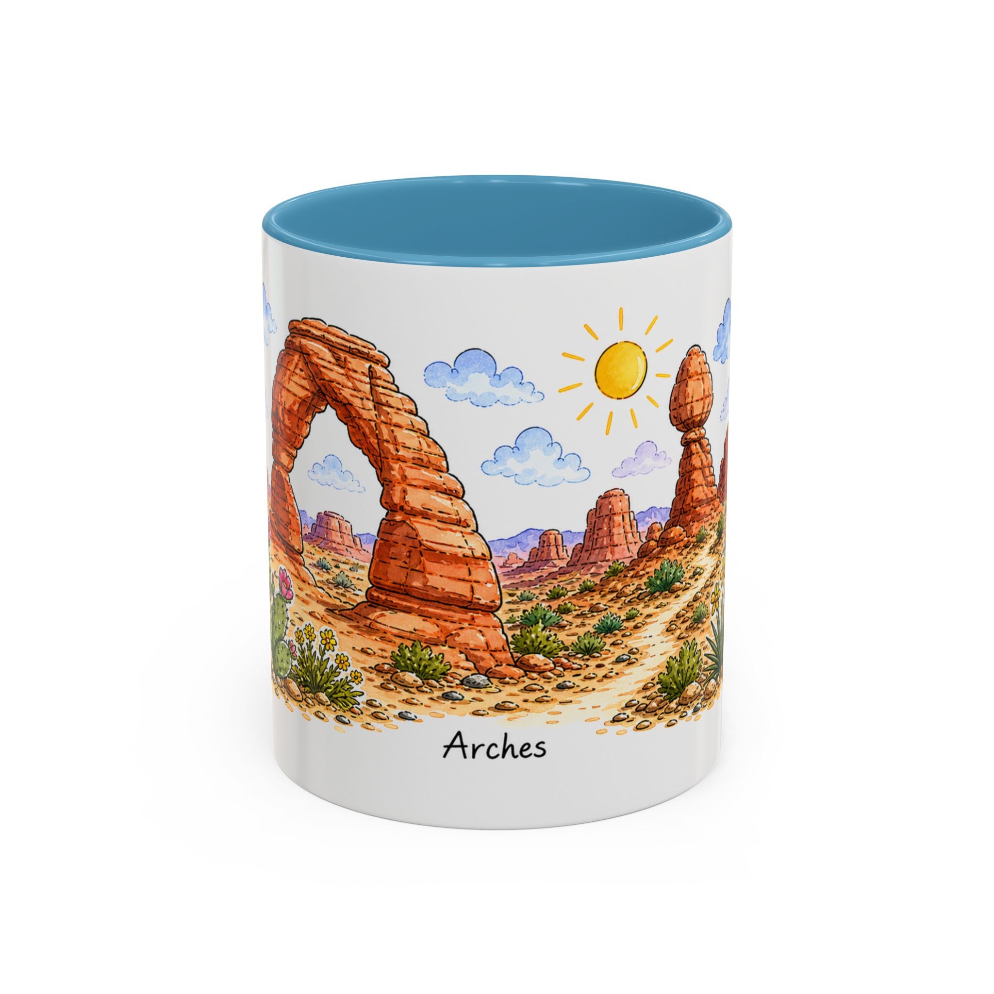 Arches National Park Mug | US Travel Souvenir Accent Coffee Mug | 11oz 15oz Ceramic Cup