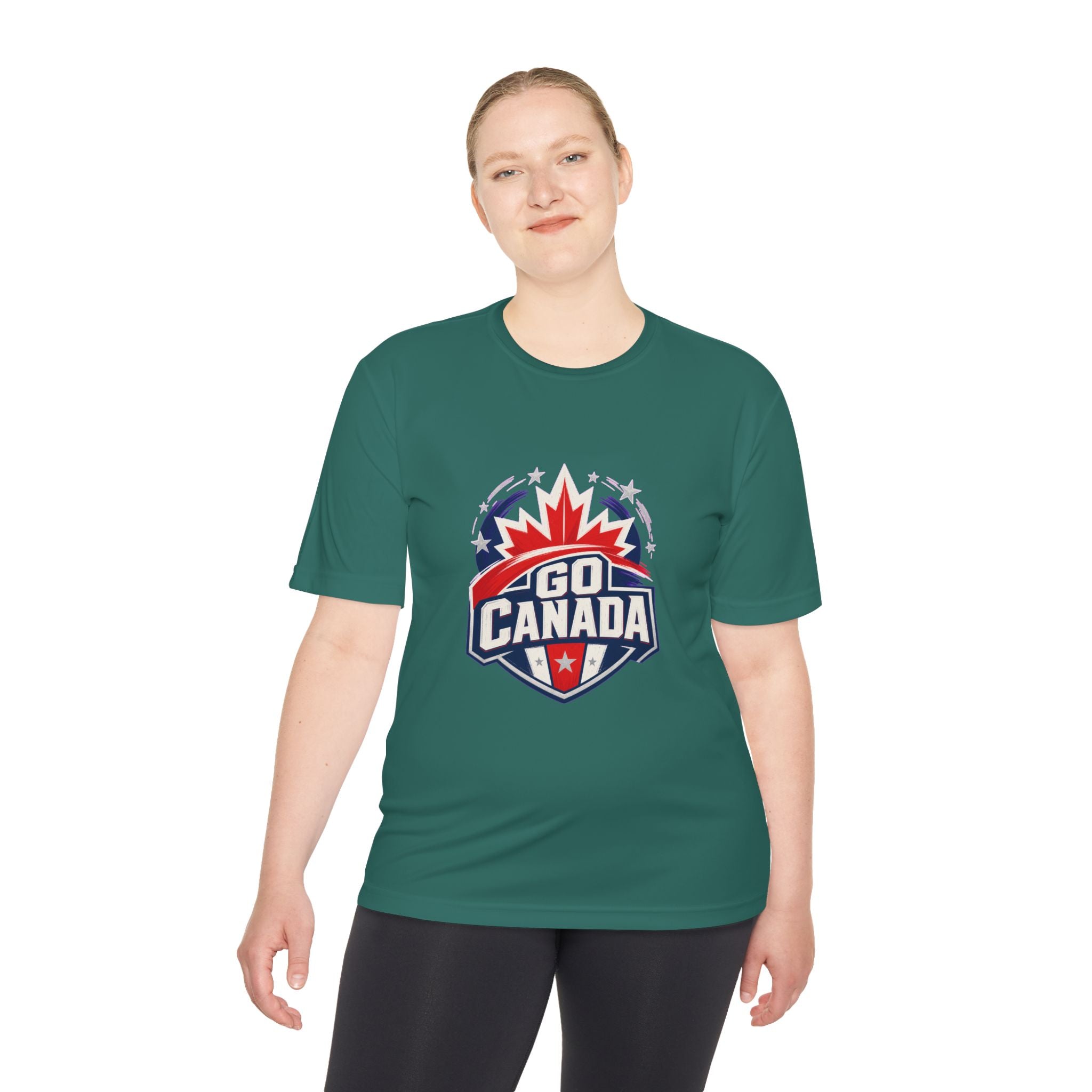 Go Canada Soccer T Shirt, Moisture Wicking Fan Tee