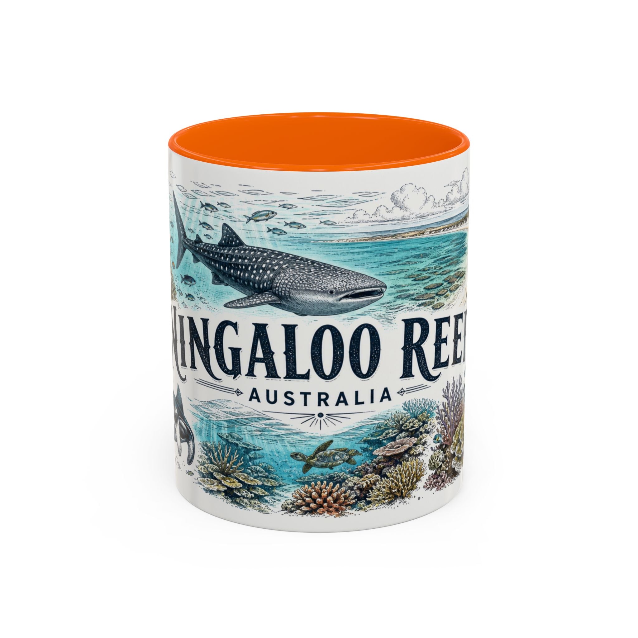Ningaloo Reef Mug, Australia Travel Souvenir, Bucket List Gift, Accent Ceramic Coffee Mug 11oz 15oz