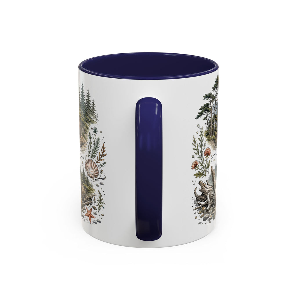 Oregon Coast Mug, Pacific Northwest Travel Souvenir, Bucket List Gift, Accent Ceramic Coffee Mug 11oz 15oz