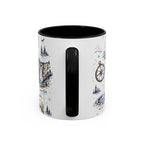 Yellowstone National Park Coffee Mug | Hiking Camping Nature Gift | Accent Color Ceramic 11oz 15oz