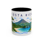 Costa Rica Coffee Mug | Travel Souvenir Accent Mug | Place Gift Ceramic Cup 11oz 15oz
