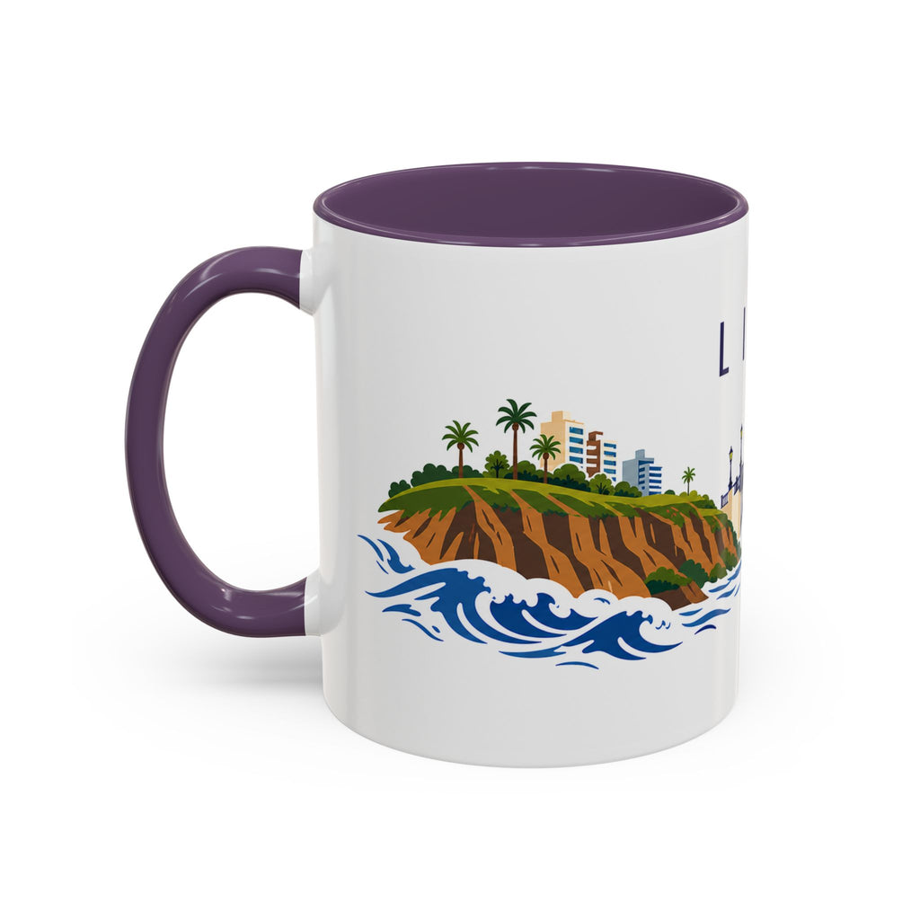 Lima Coffee Mug | Peru Travel Souvenir | Porcelain Decal City Gift | 11oz 15oz Accent Mug