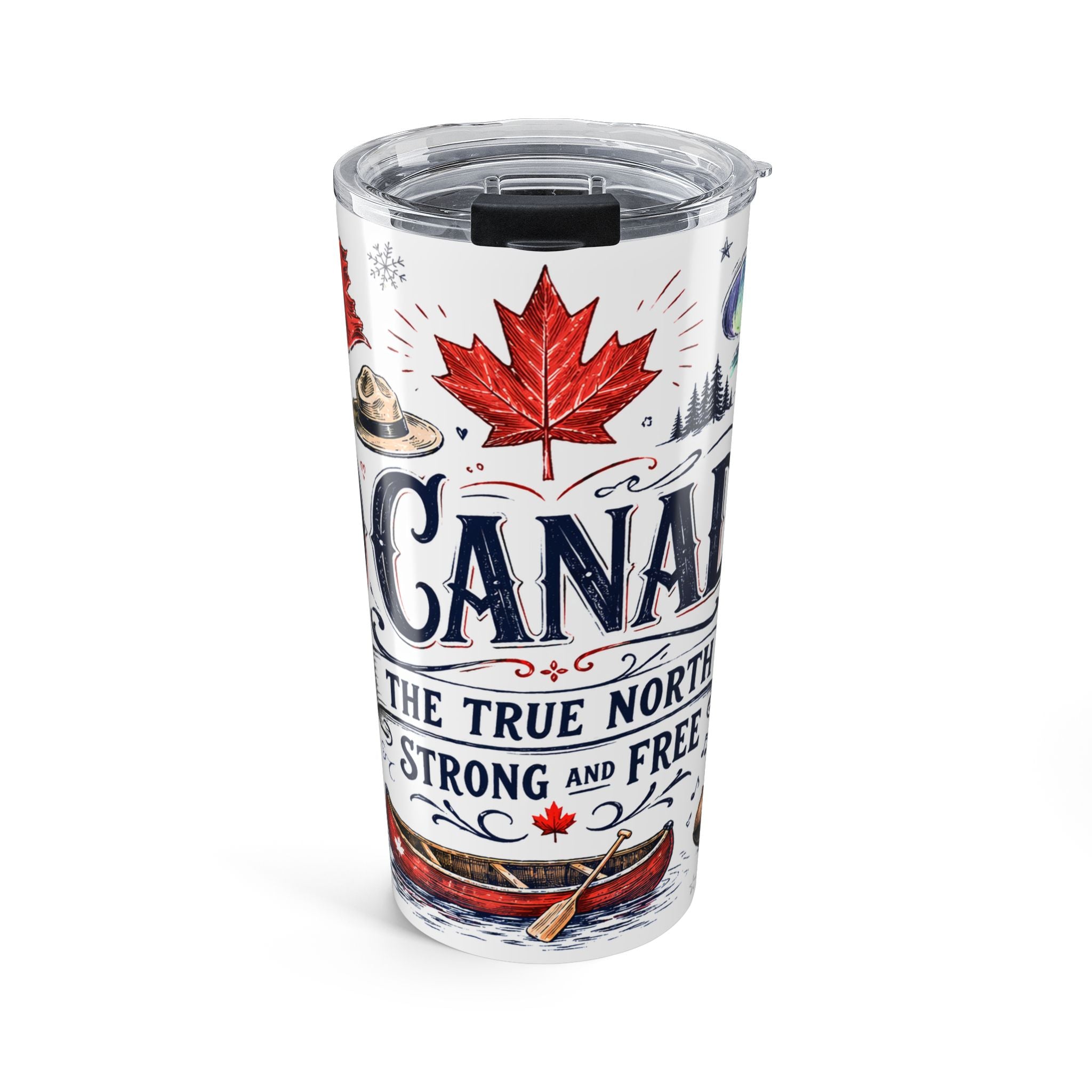 O Canada True North 20oz Tumbler | Canadian Pride Gift | Insulated Stainless Steel Travel Cup
