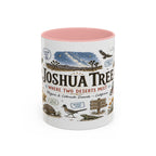 Joshua Tree Coffee Mug | National Park Desert Camping Gift | Accent Color Ceramic 11oz 15oz