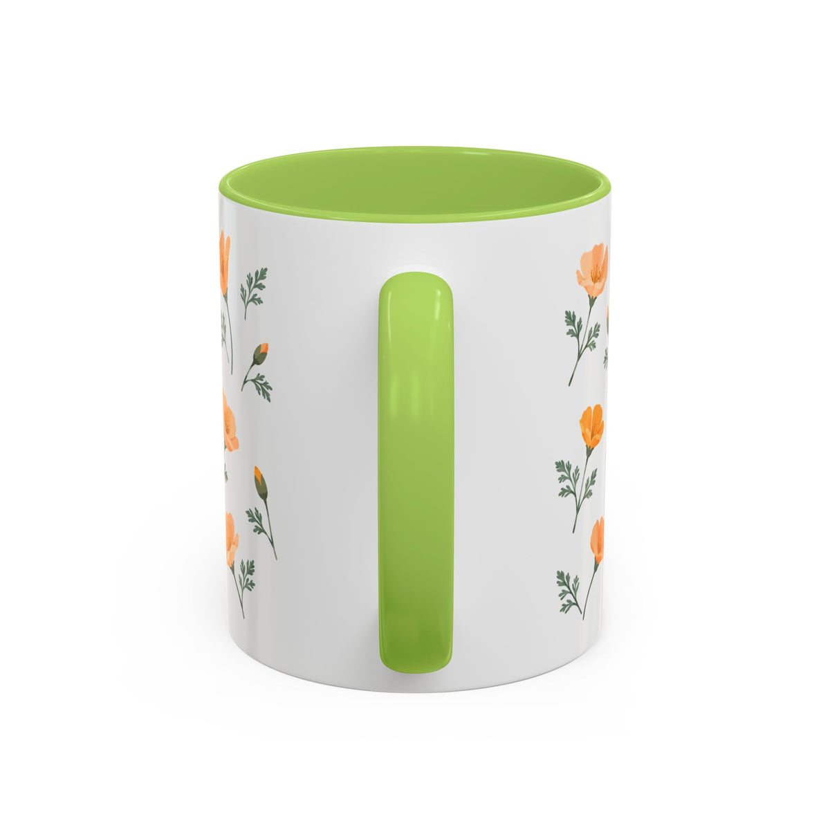 California California poppy Mug, State Flower Floral Coffee Cup, 11oz Botanical Gift