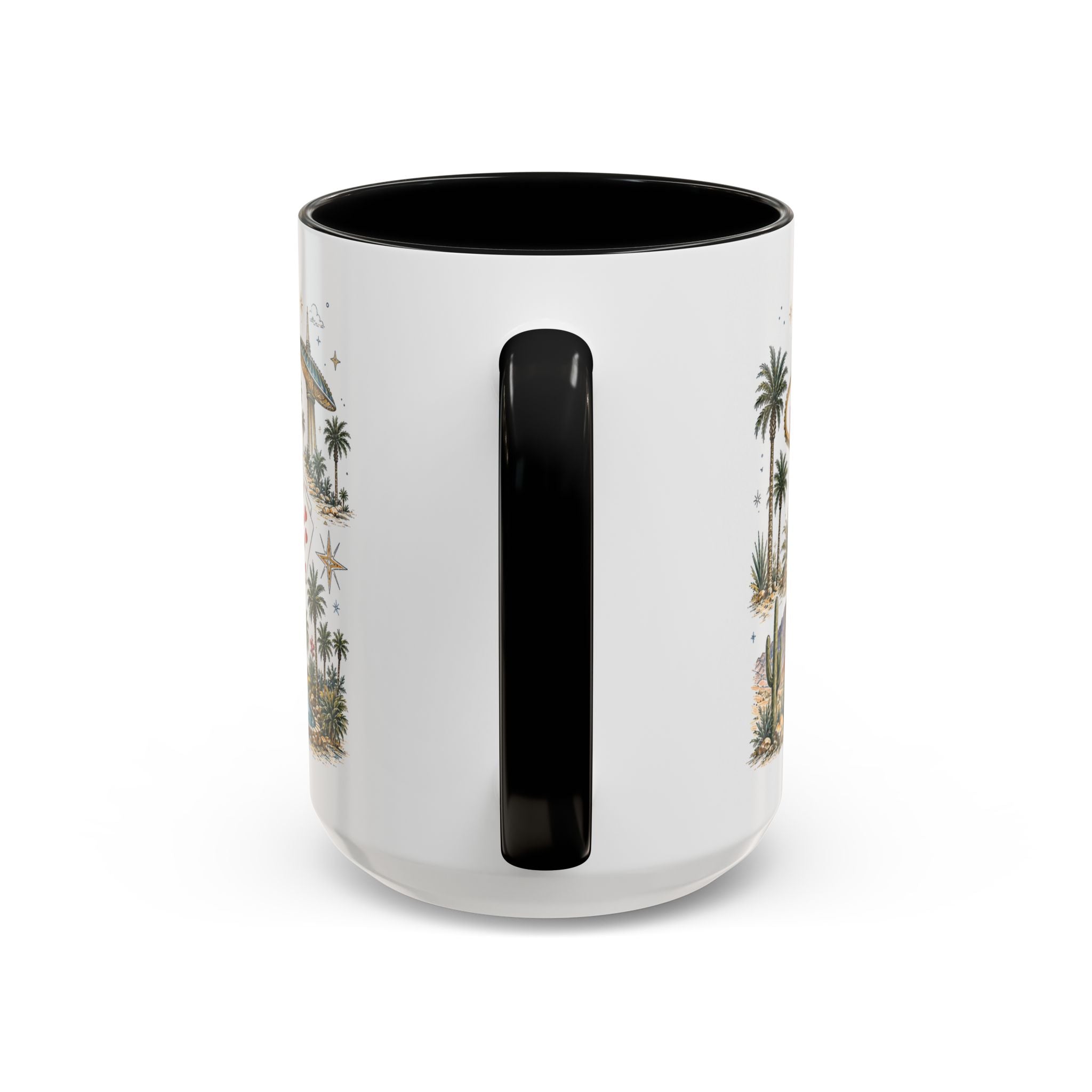 Las Vegas Coffee Mug | United States Travel Souvenir | Vintage Illustrated City Gift | 11 oz 15 oz Accent Mug