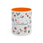 Portland Christmas Watercolor Mug | City Souvenir Coffee Cup (11oz 15oz)
