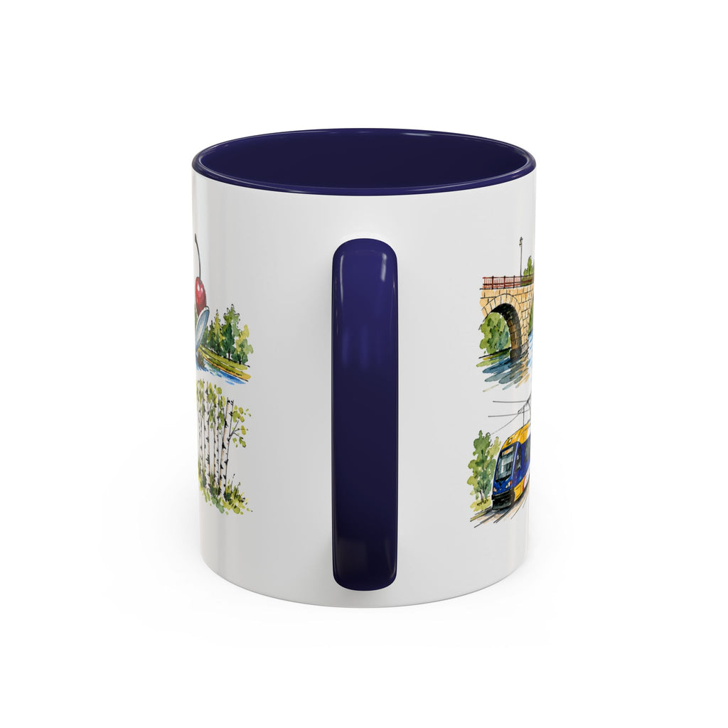 Minneapolis Illustrated Travel Mug | City Souvenir Accent Coffee Mug | 11oz 15oz Ceramic Cup
