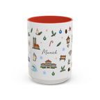 Munich Christmas Mug | Watercolor City Souvenir, Travel Gift (11oz/15oz)