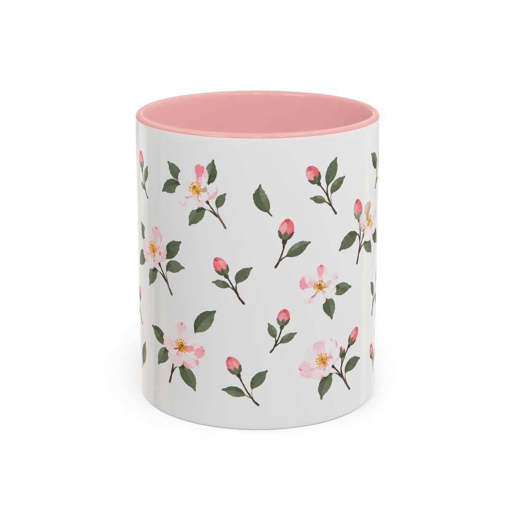 Arkansas Apple Blossom Mug, State Flower Floral Coffee Cup, 11oz Botanical Gift