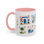 Tunis Coffee Mug | Postage Stamp Collage Mug | Travel Souvenir Accent Cup 11oz 15oz