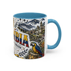 Colombia Soccer Coffee Mug | World Cup Fan Gift | Accent Color Ceramic 11oz 15oz Match Day Cup