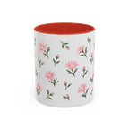 Montana Bitterroot Mug, State Flower Floral Coffee Cup, 11oz Botanical Gift