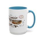 Katmai National Park Coffee Mug | Alaska Bear Watching Wildlife Gift | Accent Color Ceramic 11oz 15oz