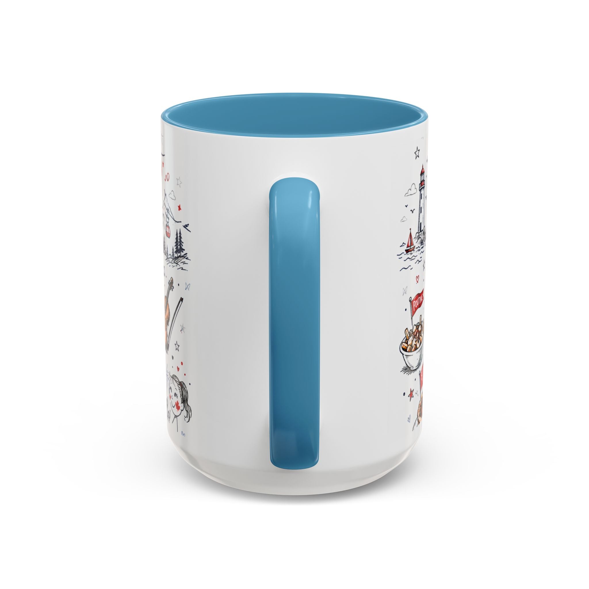 Canada Day Coffee Mug | Canadian Pride Gift | Accent Color Ceramic 11oz 15oz