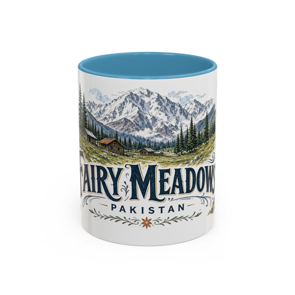Fairy Meadows Mug, Pakistan Travel Souvenir, Bucket List Gift, Accent Ceramic Coffee Mug 11oz 15oz