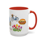Indianapolis Illustrated Travel Mug | City Souvenir Accent Coffee Mug | 11oz 15oz Ceramic Cup