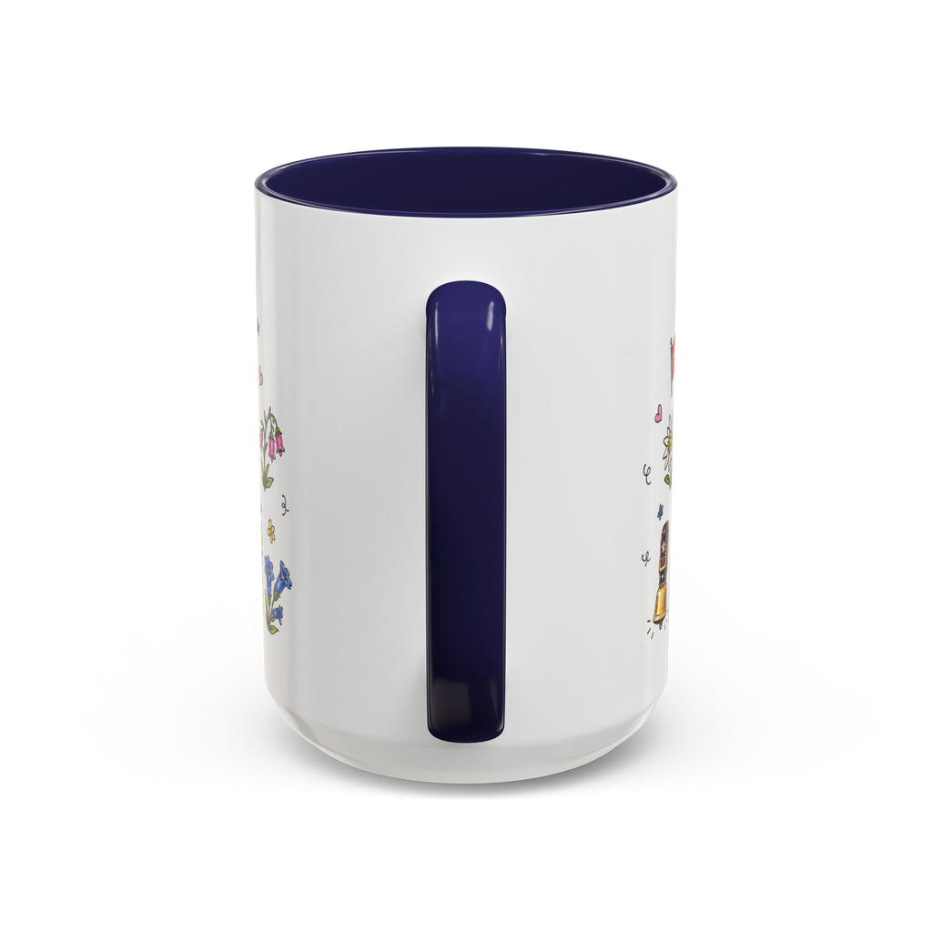 Lauterbrunnen Illustrated Travel Mug | Switzerland Souvenir Accent Coffee Mug | 11oz 15oz Ceramic Cup