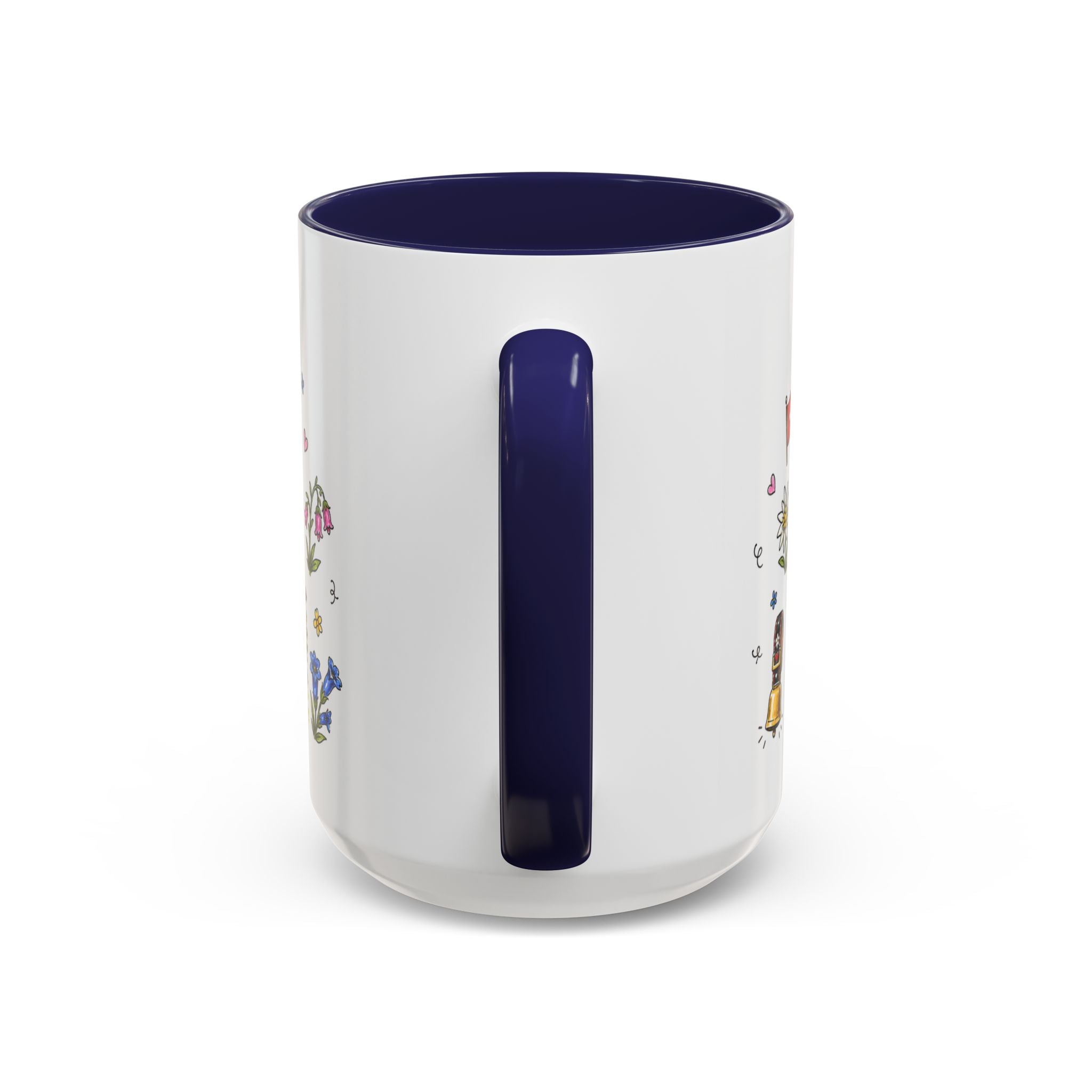 Lauterbrunnen Illustrated Travel Mug | Switzerland Souvenir Accent Coffee Mug | 11oz 15oz Ceramic Cup