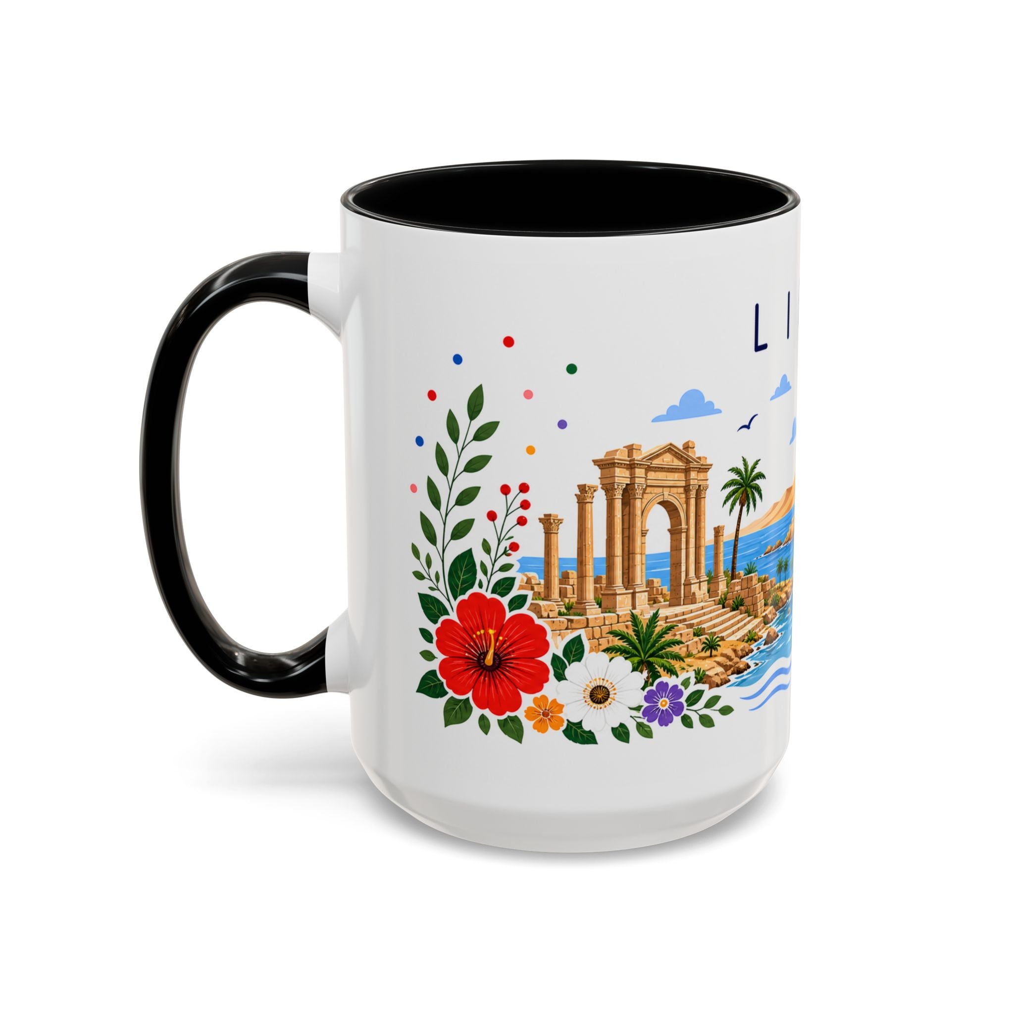 Libya Coffee Mug | Travel Souvenir Accent Mug | Place Gift Ceramic Cup 11oz 15oz