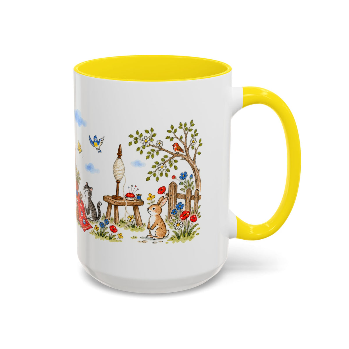 Spindle Shuttle and Needle Mug | Storybook Fairy Tale Accent Coffee Mug | EveryLegend