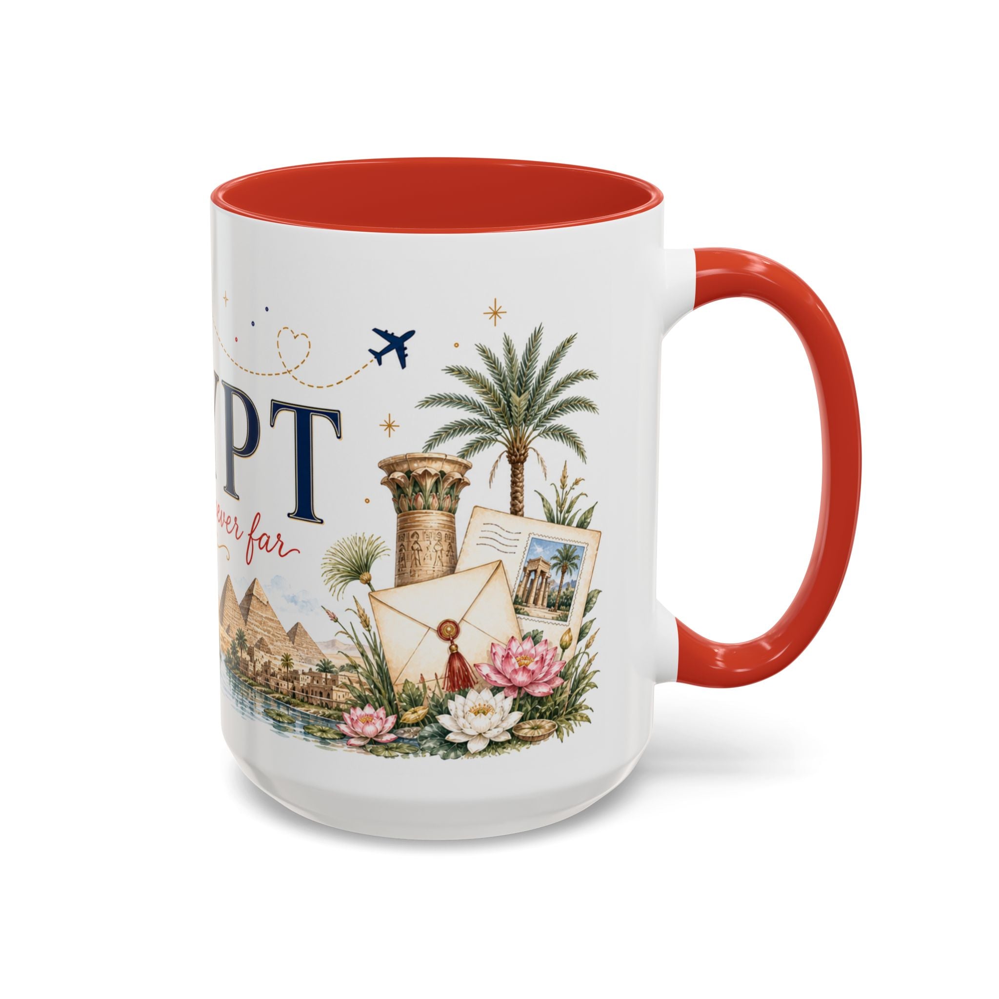 Egypt Home Country Mug | Moving Away Gift | Long Distance Friendship | 11 oz 15 oz Accent Mug