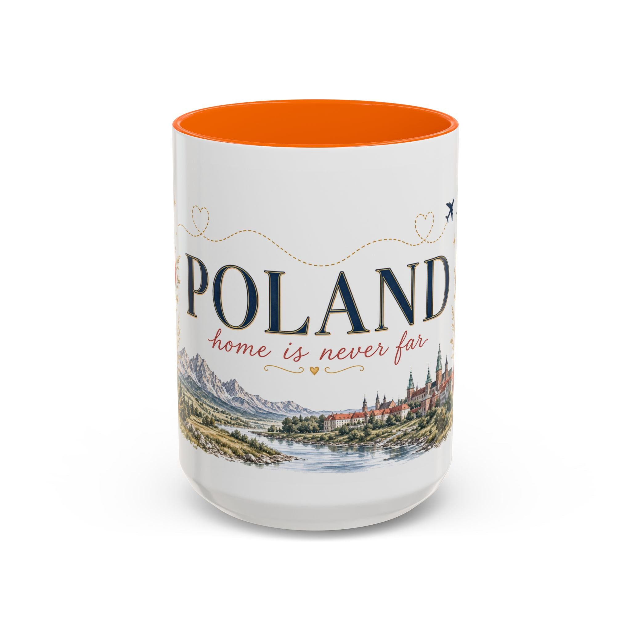 Poland Home Country Mug | Moving Away Gift | Long Distance Friendship | 11 oz 15 oz Accent Mug