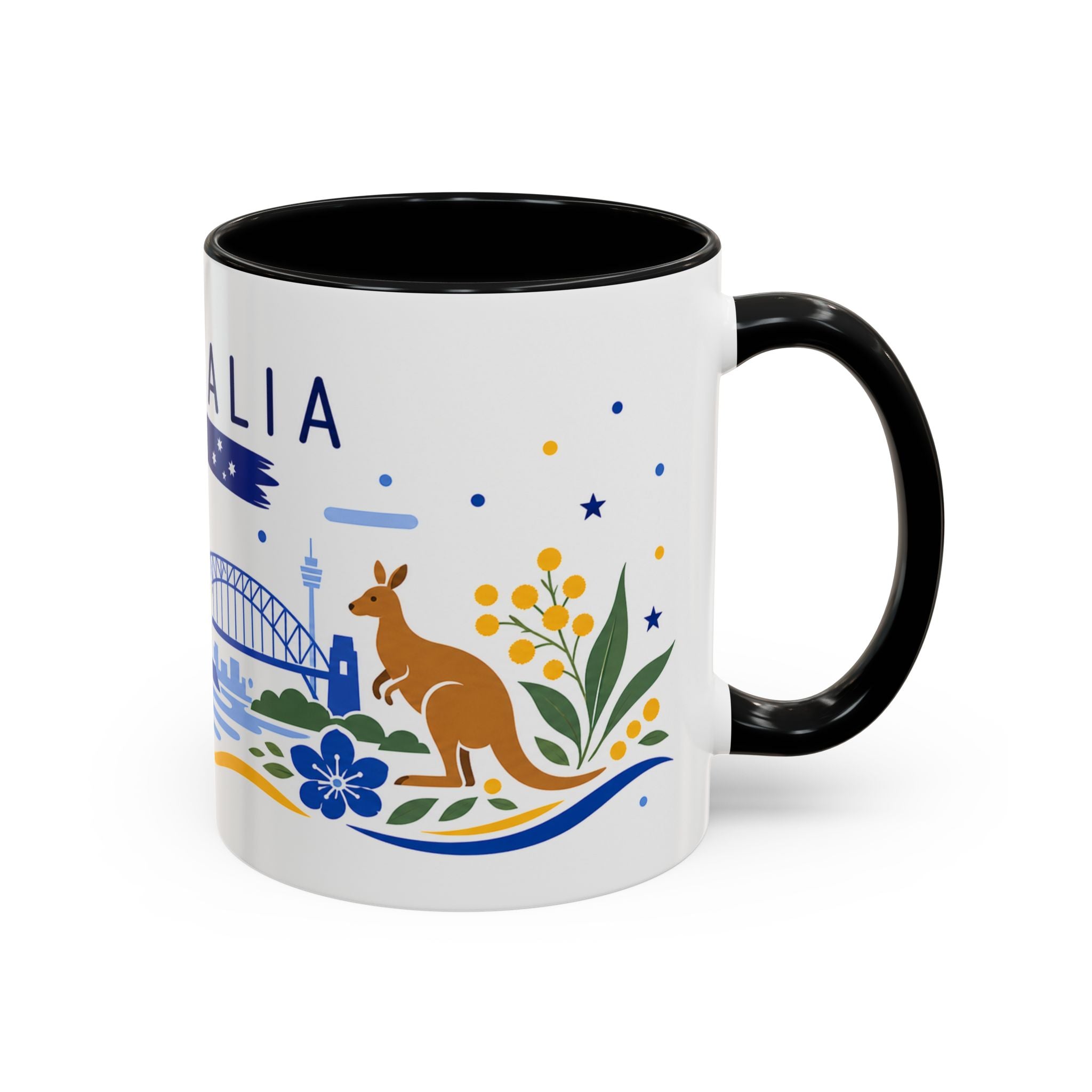 Australia Coffee Mug | Travel Souvenir Accent Mug | Country Gift Ceramic Cup 11oz 15oz