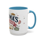 Grandma's Kitchen Hugs Coffee Mug | Gift From Grandkids | Accent Color Ceramic 11oz 15oz