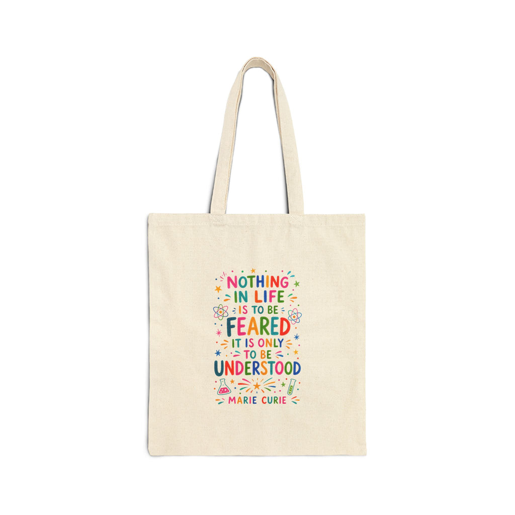 Inspirational Quote Tote Bag | Colorful Canvas Bag | Positive Literary Gift