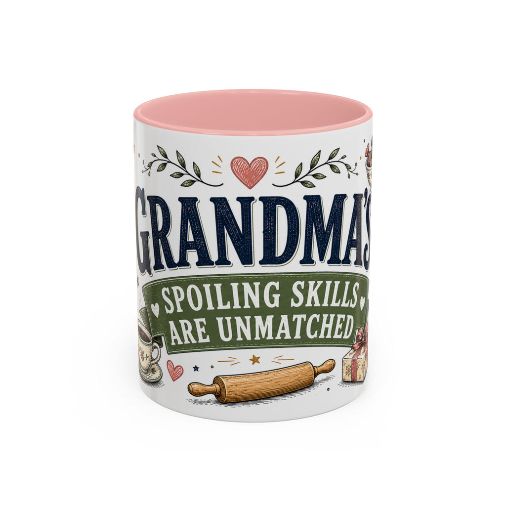 Grandma's Spoiling Skills Are Unmatched Coffee Mug | Funny Gift From Grandkids | Accent Ceramic 11oz 15oz