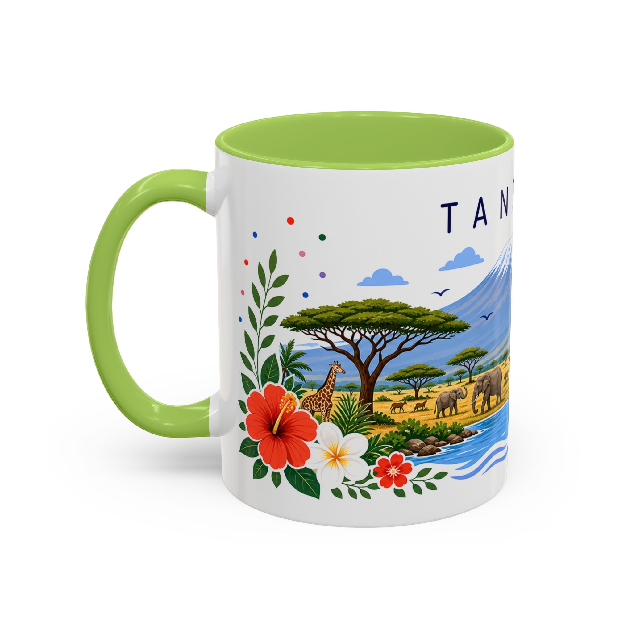 Tanzania Coffee Mug | Travel Souvenir Accent Mug | Place Gift Ceramic Cup 11oz 15oz