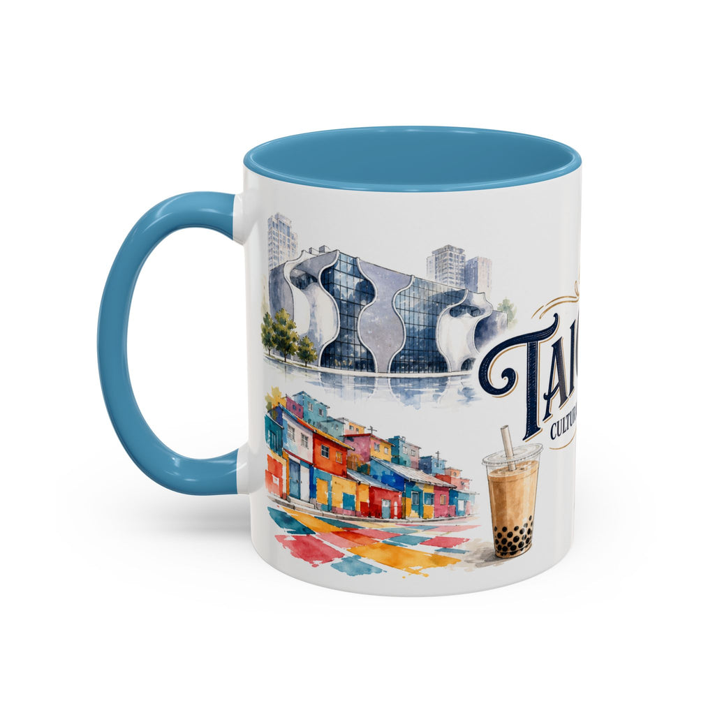 Taichung Coffee Mug | Taiwan Travel Souvenir | Vintage Illustrated City Gift | 11 oz 15 oz Accent Mug