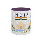 India Coffee Mug | Travel Souvenir Accent Mug | Country Gift Ceramic Cup 11oz 15oz