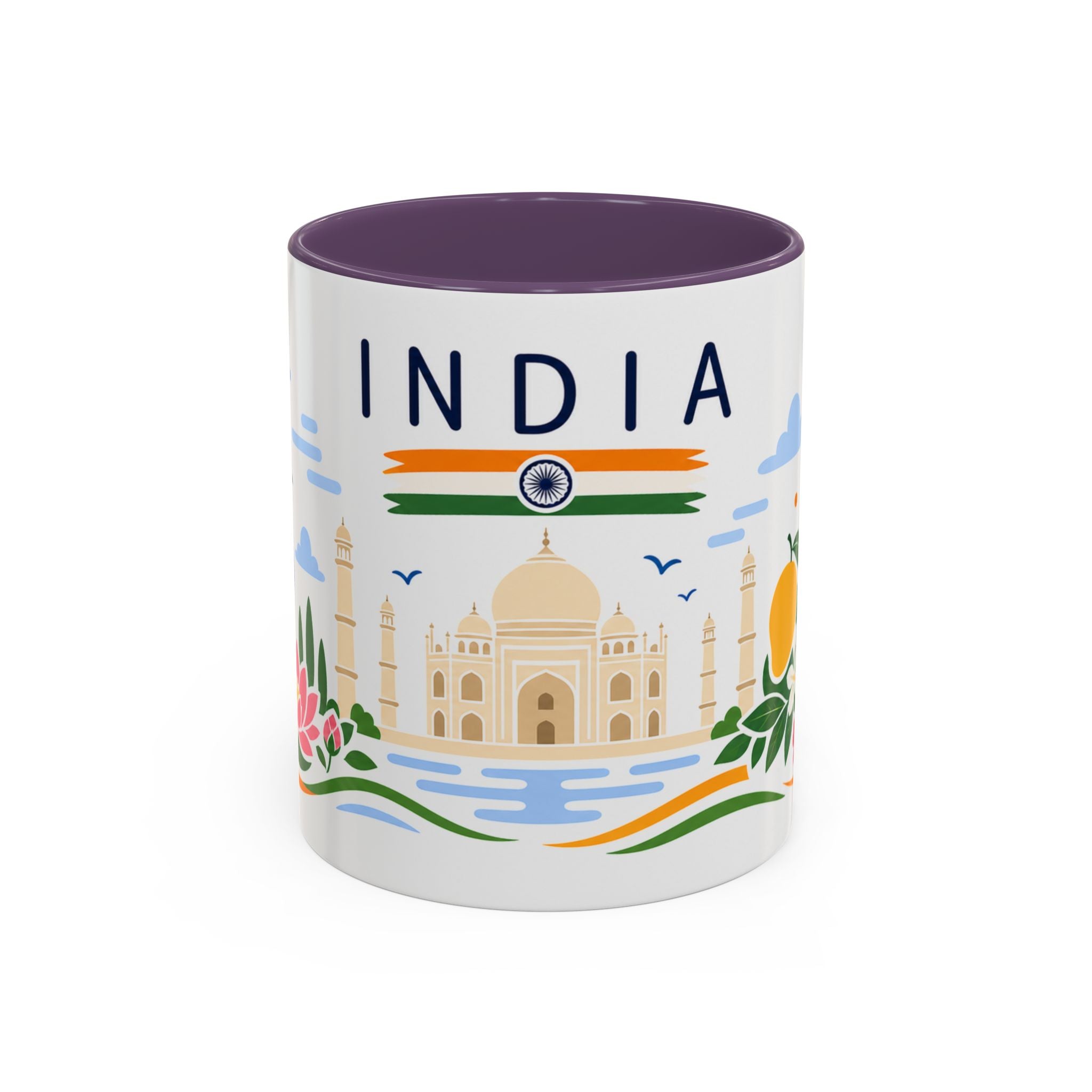 India Coffee Mug | Travel Souvenir Accent Mug | Country Gift Ceramic Cup 11oz 15oz